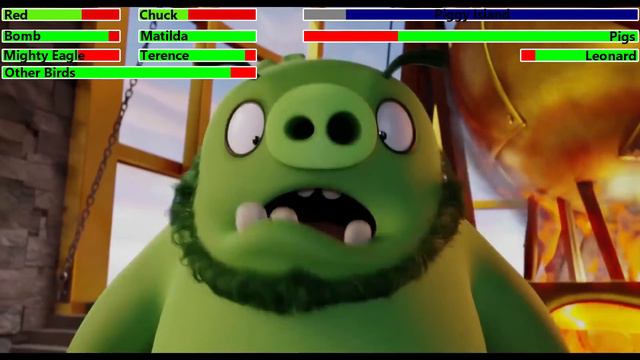 The Angry Birds Movie (2016) Final Battle with healthbars 3/4 (REMAKE) смотреть онлайн