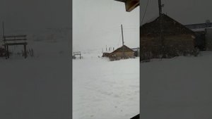 Снег в Курагинском районе Красноярского края рабочий посёлок Макарьевка (Щетинкино)04.11.2018...