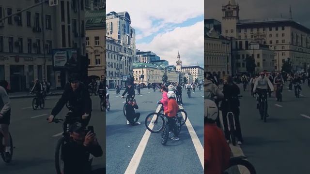 Велопробег в Москве часть 4. 21 мая 2023   bike ride in Moscow city Russia  part 4