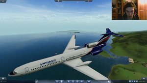 Transport Fever-обзор мода самолёт Tu-154 Russian Airlines