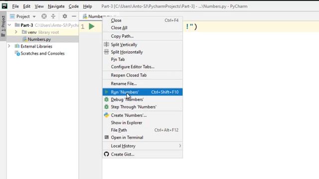 Python in Tamil : Part-3 | First Program in python|  Hello World !