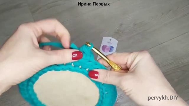 Простая корзинка из трикотажной пряжи|Корзинка из трикотажной пряжи