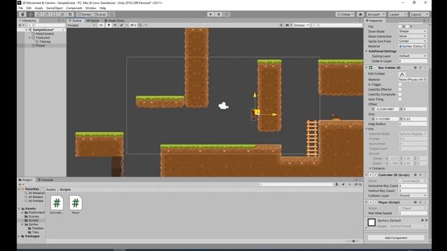 Платформер. Серия 12. Прыжки по стенам. Двойной прыжок. Любой прыжок. смотреть онлайн