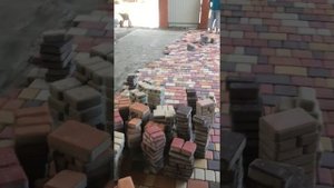 Укладка тротуарной плитки старый город пять цветов