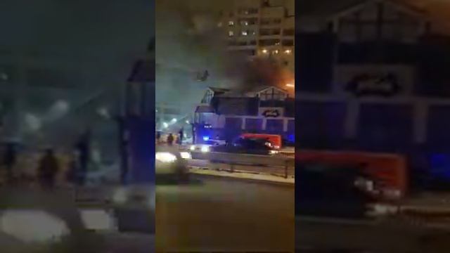 Пожар в Казани 31.03.18. горит Старый Амбар на Амирхана смотреть онлайн