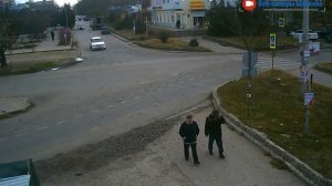 Перекрёсток в Щёлкино, 02.12.2016 - time-lapse с камеры 2