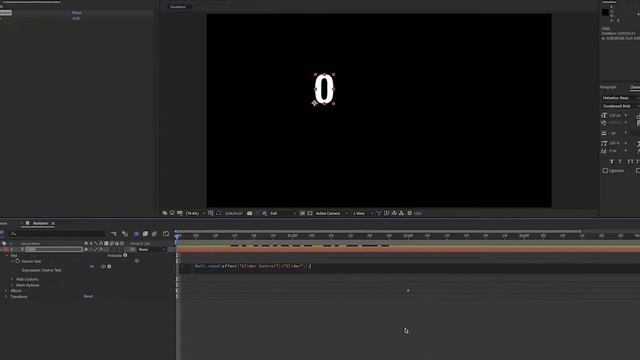 After Effects Tutorial - Expressions for Animated Number Counter with Slider Control