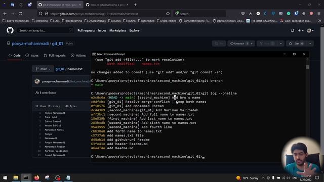 Introduction to Git: Solving merge conflicts using merge смотреть онлайн