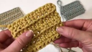 Узоры крючком | Полустолбик с накидом поворотными рядами и по кругу | Уроки вязания