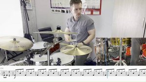 Три дня дождя - Прощание (Drum tutorial от Александра Русских)