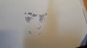 30 Second Sketch of Eren Yeager from Attack on Titan (Time-lapse)