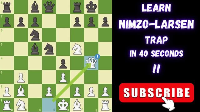 Master Nimzo-Larsen Trap In 40 Seconds !!