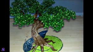 Деревья из бисера. Цветы из бисера.  АВТОРСКИЕ РАБОТЫ ИЗ БИСЕРА (1. часть)