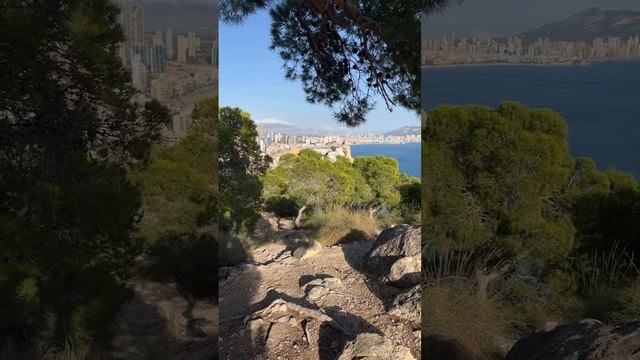 View over Finestrat and  Benidorm