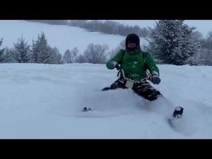 Если снега много то только длинный Ларвен