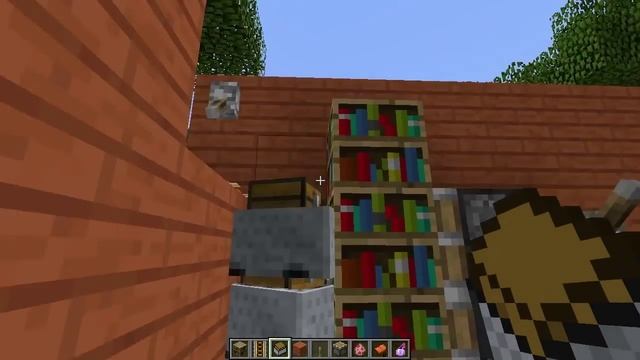 Minecraft - Книжный шкаф и диван смотреть онлайн