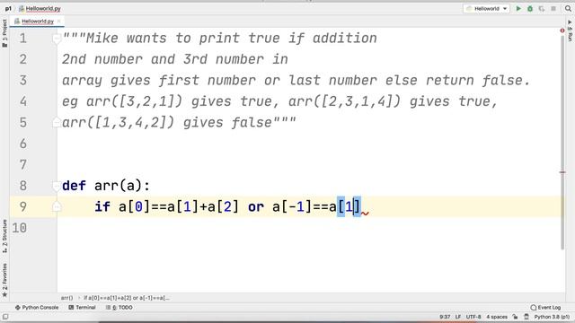 Python Practice Series 58 | Beginners | Level 1 | Array | Add 2nd & 3rd Number | Tutorials Exercise