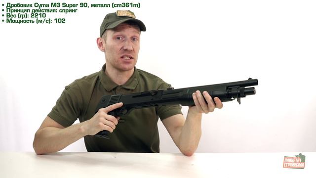 Обзор дробовика Cyma M3 Super 90, металл (cm361m) смотреть онлайн