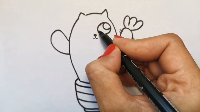 Как нарисовать кактус/котика //How To Draw A Cactus/cat
