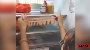 Раздвижной пластиковый контейнер для хранения продуктов в холодильнике Storage rack