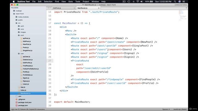 Update post component | MERN Stack