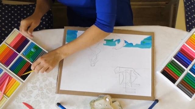Иллюстрации к сказкам в технике 