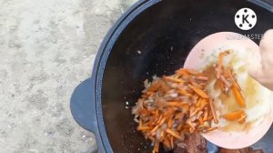 Просто и Вкусно. Макароны с мясом в казане на костре