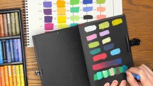 Выкраска МАСЛЯНОЙ ПАСТЕЛИ Mungyo/ рисую, сравниваю, тестирую