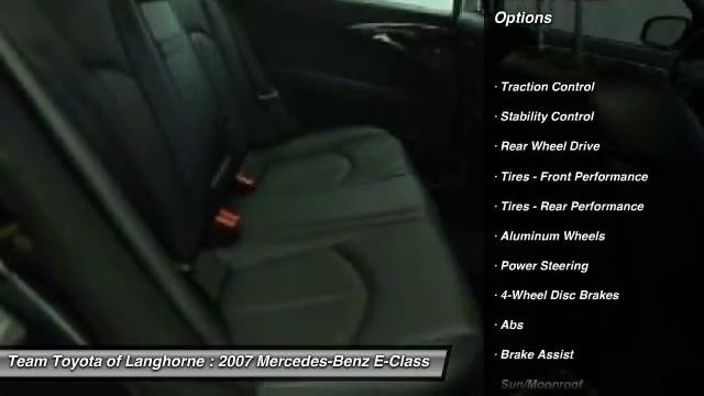 2007 Mercedes-Benz E-Class 3.5L Langhorne PA 19047