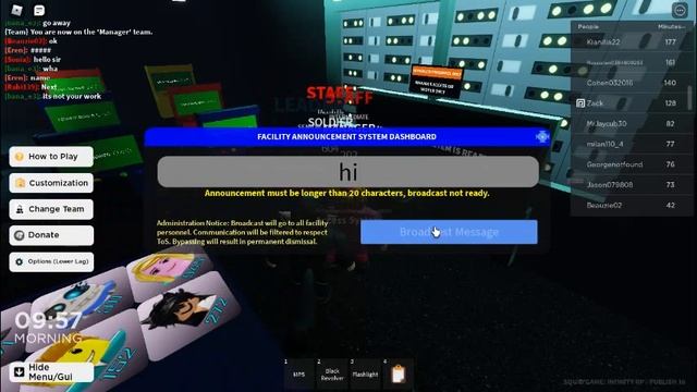 Today I Bought The Manager Gamepass In Squid Game: Infinity RP [Roleplay] (MARBLES!)
