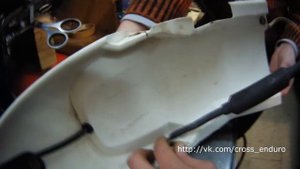 Ремонт пластика на мотоцикле/питбайке