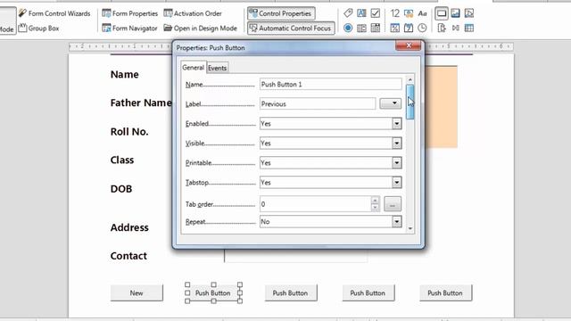 LibreOffice Writer Form menu Tutorial | LibreOffice creating a form | Libre offfice lesson - 9