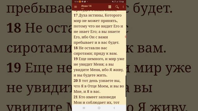 Евангелие от Иоанна. гл 14. смотреть онлайн