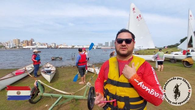 Gran travesia en kayak!17 km desde el club mbigua. amistad, guiso, fiesta, baile, Río, remo y asado смотреть онлайн