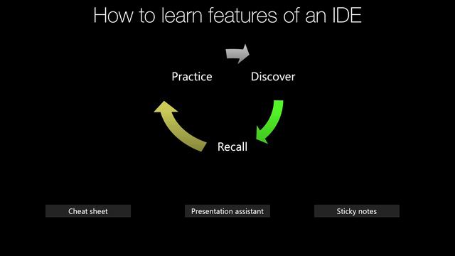 10. How do you learn all the features of an IDE-