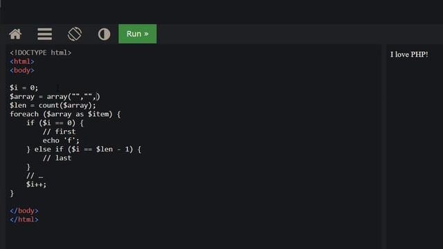 How to determine the first and last iteration in a foreach loop смотреть онлайн