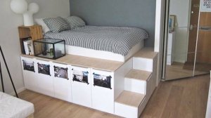 ИКЕА кровать своими руками. Подборка 20 идей. IKEA кровать подиум. Кровать чердак.