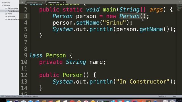OOPS | Types of Constructor | java in telugu