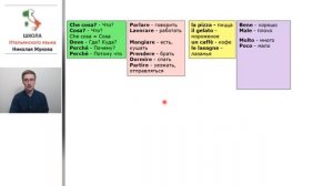2-й урок Вводного курса.Три спряжения глаголов.Итальянский с упражнениями.Курс Николая Жукова.