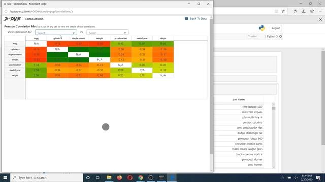 Visualize Pandas Data Frame 100% Free Using D-Tale: Python (Machine Learning)