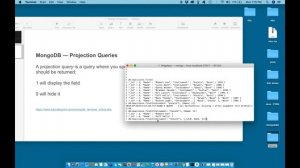 MongoDB - The Beginners Bootcamp - PROJECTION Queries