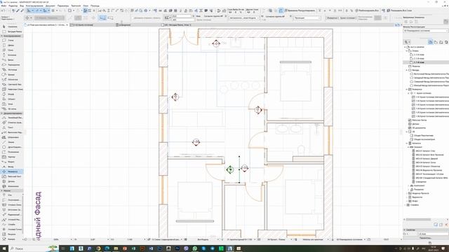 Развертки и схема с маркировкой разверток ARCHICAD 20