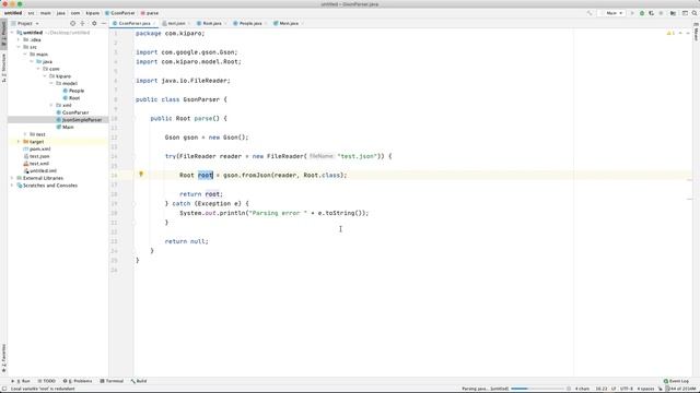 JSON парсинг методом GSON в Java на практике / JSON Parsing смотреть онлайн