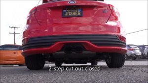 2015 Focus ST - Straight Pipe on a switch (CUTOUT - Josher Mobile Auto Detailing)