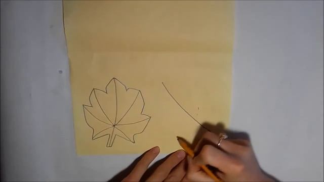 как нарисовать легко и просто листья каштана и клена смотреть онлайн