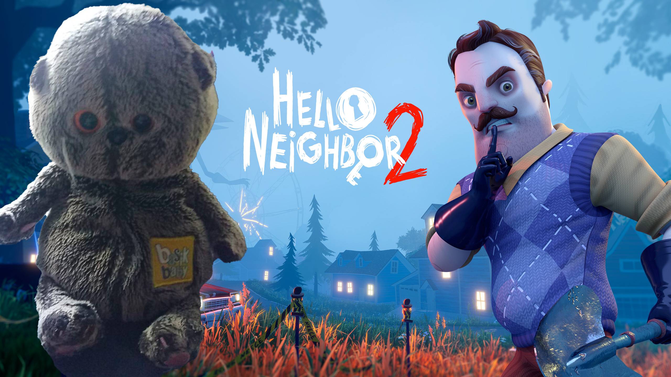 Стёпка играет в hello neighbour 2