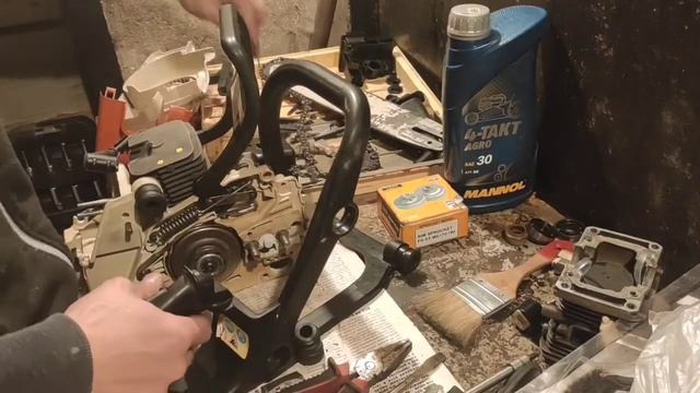 Пила Stihl MS180/170 не заводится. Ремонт, сборка. смотреть онлайн