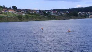 Сап-прогулка на пруду. Свердловская область, поселок Арти.