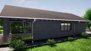 Модульный сборный щитовой каркасный дом