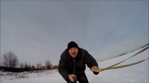 Лыжи Лошадь skiing horse  GoPro